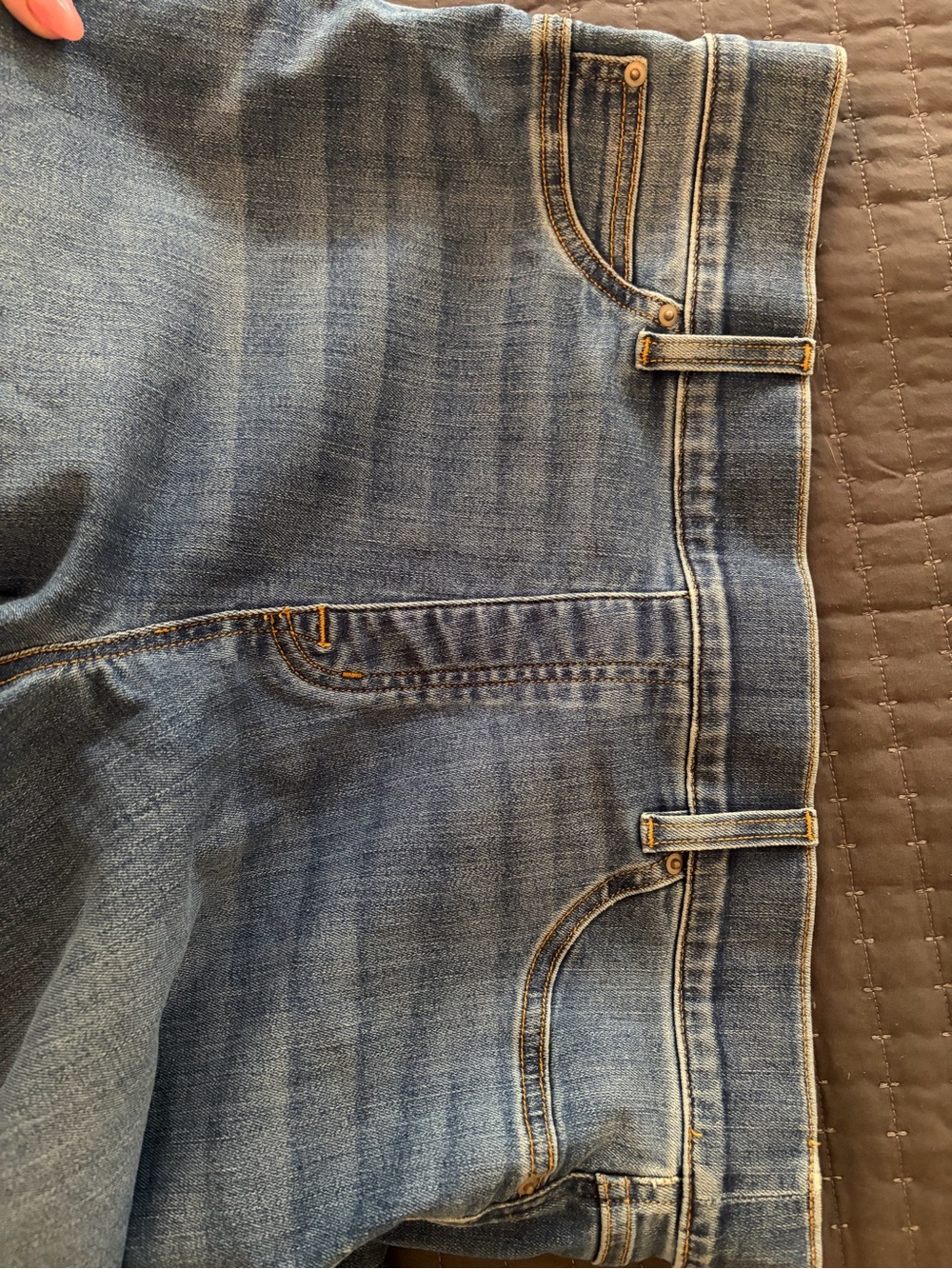 Spanx Wide Leg High-Rise Pull on Denim Women's - Blue - Picture 10 of 14